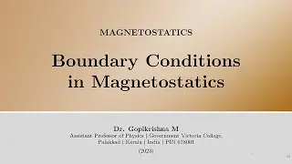 Boundary Conditions in Magnetostatics [7/7]
