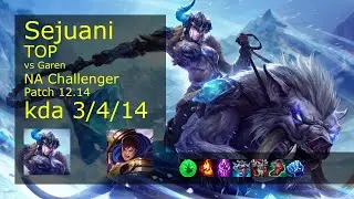 Rank 1 NA Sejuani Top: Sejuani vs Garen