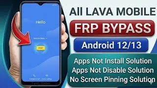 All Lava Android 11/12 Frp Bypass/Apps Not Open | New Trick 2024 | No Pc/Reset Frp Lock 100% Working