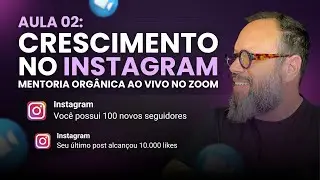 Aula 02 - Mentoria Orânica AoVivo no ZOOM - Crescimento no Insta