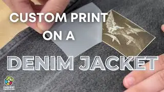 Custom Print on a Denim Jacket with DTF Cold Peel