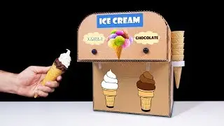 DIY How to Make Double Ice Cream Machine from Cardboard at Home