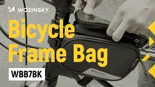 Bicycle Frame Bag with Phone Cover 1.5L - Wozinsky WBB7BK. Check!