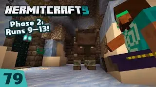 Decked Out 2! Phase 2: Runs 9–13 plus helping @docm77 gather rooted dirt! — HermitCraft 9 ep79
