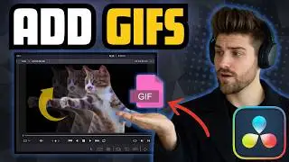 How to Add GIFs in DaVinci Resolve 20