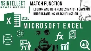 MICROSOFT EXCEL : MATCH FUNCTION | FIND ROW AND COLUMN NUMBER