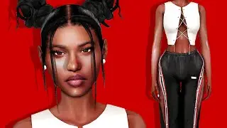 the sims 4 cas: aubrey | cc list & sim download