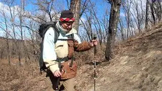 Подъём и траверс склона на маршруте