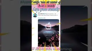 #California streaming 2021 (biggest event) on September 14 , 2021 , 10:00 am🔥