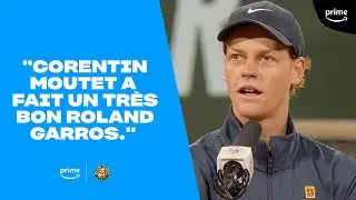 🎙 La classe, Jannik Sinner remercie le public français !