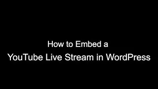 How to Embed a YouTube Live Stream in WordPress using EmbedPlus' YouTube WordPress plugin