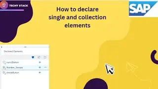 How to declare single and collection of elements | SAP Automation | 2024