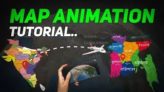 How To Make Map Animation Video In Mobile | Travel Map Animation | Map Animation Tutorial In Mobile