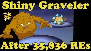 Live!!! Shiny Graveler after 35,836 REs!!