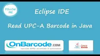 How to scan, read UPC-A barcodes using OnBarcode Java Barcode Reader library