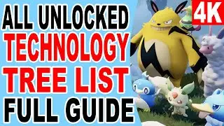 All Unlocked Technology Skill Tree Complete List - How to Get All - Palworld