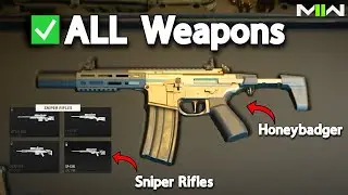ALL MW2 Weapons Coming At Release! (Sniper Rifles, Assault Rifles, Sub Machine Guns and MORE!)