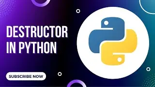 Destructor in python programming || use of destructor in python programming