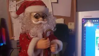 NB Toys - Bowing Santa (Santa Coat, Star Pattern)