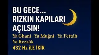 432 Hz Gece Zikri | Ya Gani, Ya Rezzak, Ya Muğni, Ya Fettah ile Bereket Duası