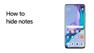 How to hide notes