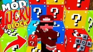 MOD LUCKY BLOCK V2 IGUAL DE PC PARA O MINECRAFT PE ! (Minecraft Pocket Edition)