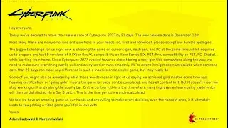 CYBERPUNK 2077 DELAYED AGAIN *RANT*