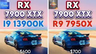 RX 7900 XTX - Core i9 13900K vs Ryzen 9 7950X - TESTED 10 GAMES