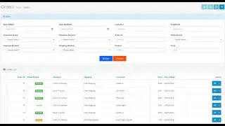 Admin Order Filter Advanced Opencart