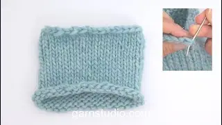 How to fix a jog when casting off your circular knitting