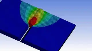 Стыковое V-ое соединение. Моделирование теплового процесса при сварке в ANSYS.