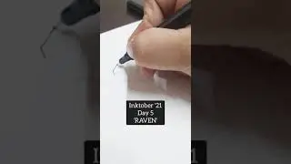 INTOBER '21 - Day 5 - 'RAVEN' | Inktober Drawing | Sketchbook