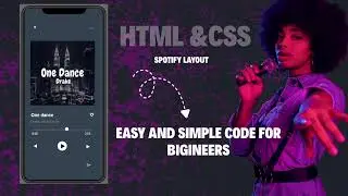 Html and css for beginners # Spotify template