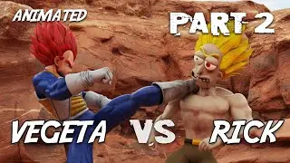 Rick Sanchez VS Vegeta SSJ GOD - [PART 2] In Dragon Ball Rick and Morty EMS Sharingan activated