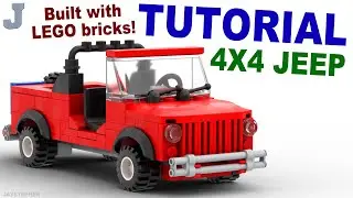 LEGO 4x4 Red Jeep How To Tutorial