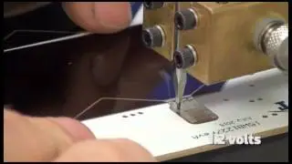 Micro Weld AG plated Solar cells with Sunstone Micro Weld Head and Linear DC Welder