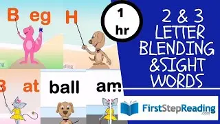 A E I O U / Two & Three Letter Blending & Sight Words, Kindergarten Read Phonics  