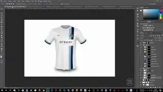 How to use the Free Football T-shirt Mockup // Tutorial (Speedart)
