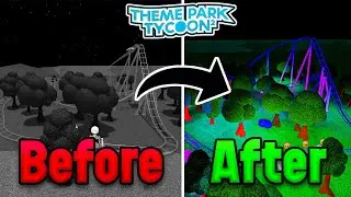 Lighting will make your park 100% BETTER |Theme Park Tycoon 2