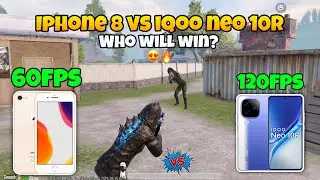 iPhone 8 vs IQOO Neo 10R Pubg Test🔥/ iPhone 8 Pubg Test in 2025