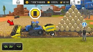 Fs 18 Make Round Roll Bales After Harvest Wheat & Make Chaff : Fs18 Multiplayer 