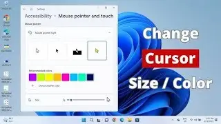 How to change the size of the mouse cursor