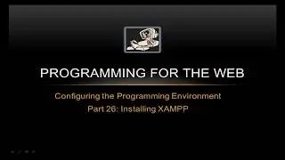 Installing XAMPP on Linux - Programming for the Web