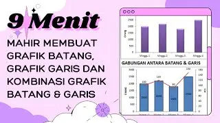 9 menit mahir cara membuat grafik batang dan garis di excel, grafik gabungan garis dan batang excel