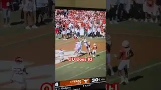 #12 Oklahoma TAKES DOWN #3 Texas! #shorts #football #viral