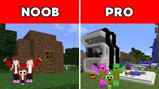 NOOB vs PRO JJ Family & Mikey Family - Modern House