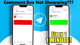 Telegram comments not showing |  how to enable comments box on your telegram channel
