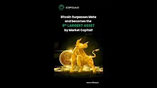 Bitcoin Surpass Meta And Becomes 9th Largest In Market Capital!