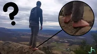 Climbing A Mountain Barefoot