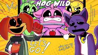 Catnap and Dogday REACT to SMILING CRITTERS “HOG WILD”🐷FULL EPISODE (Fan Animation)